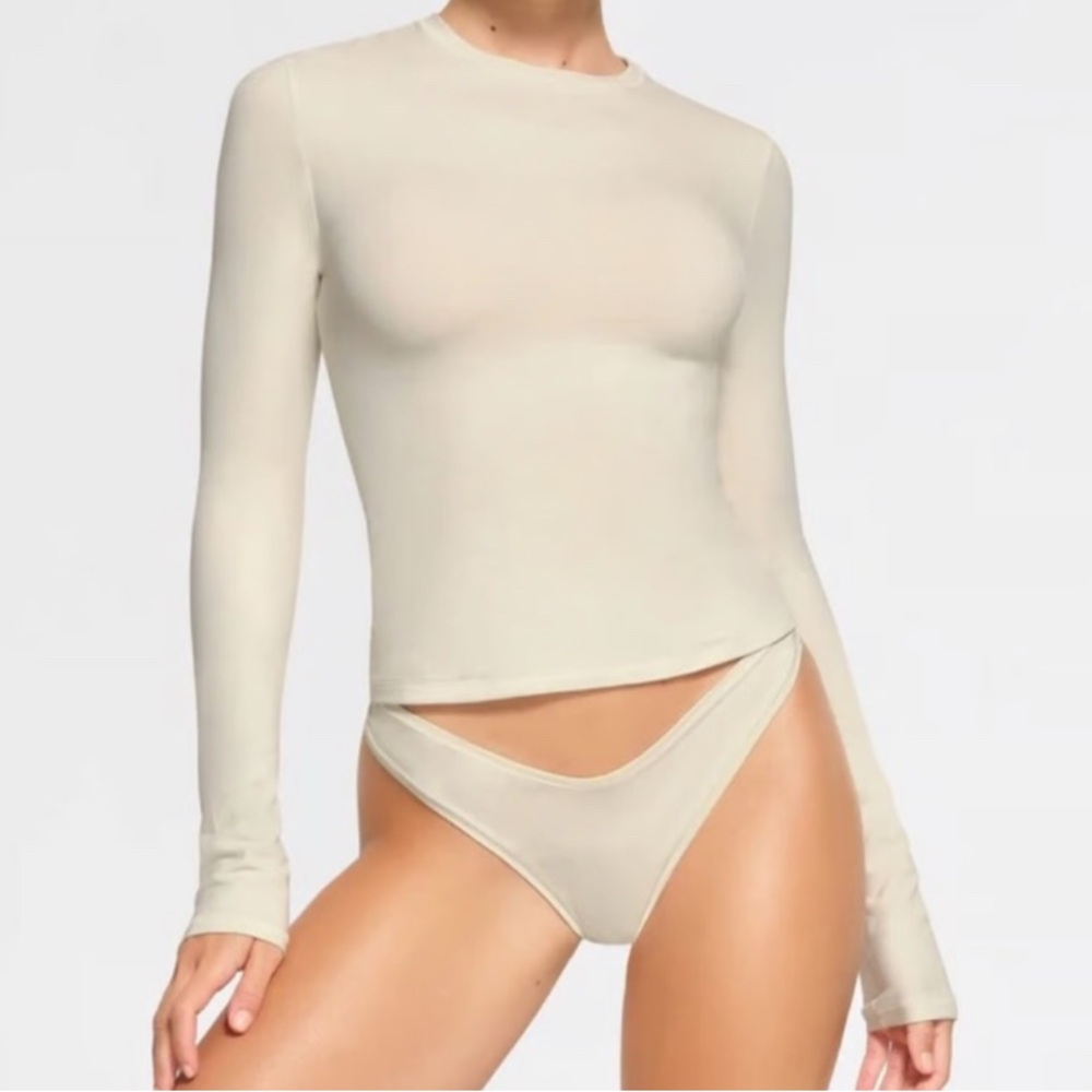 Skims cotton jersey long sleeve
